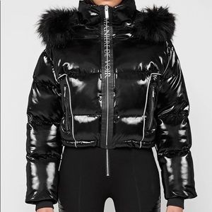 Maniere de voir shiny puffer jacket mens Clearance